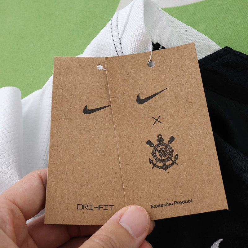 Camisa do Corinthians Away 25/26 Preta e Branca