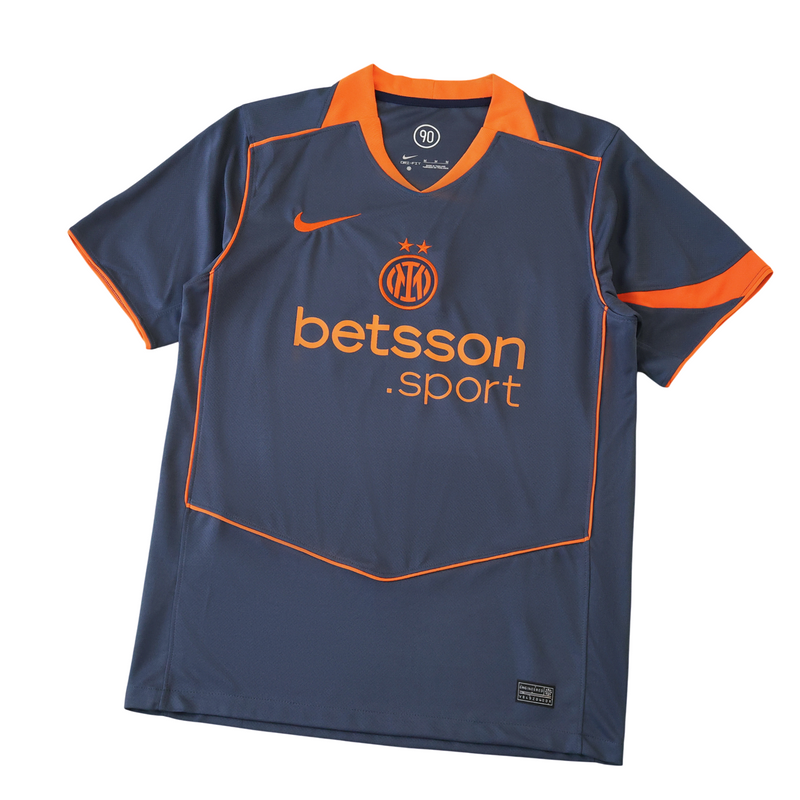 Camisa Inter de Milão Total 90 25/26- Torcedor Masculino - Cinza